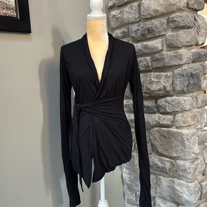 Rick Owens open front sweater/jacket, tie around waist, USA size 8